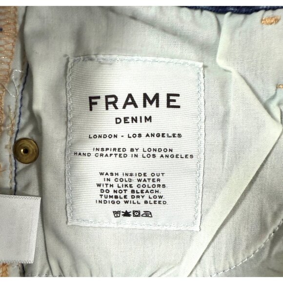 FRAME Le High Flare Jeans Women 25 Benedict Canyon High Rise Dark Wash USA - Picture 9 of 11